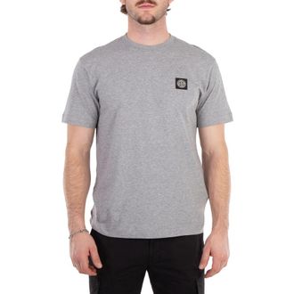 Stone Island Compass Patch Logo Cotton T-Shirt, Size Small