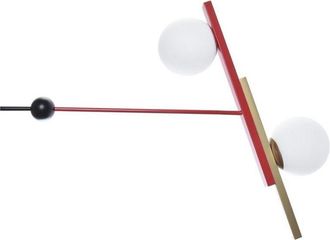 DKD Home Decor Lampadario DKD Home Decor Rosso Nero Dorato Bianco (64 x 20 x 120 cm)