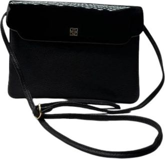 Givenchy Pre-owned Leather Schoudertas - Dames - Vintage Schoudertas - Zwart - ONE Size - Leer - Vintage