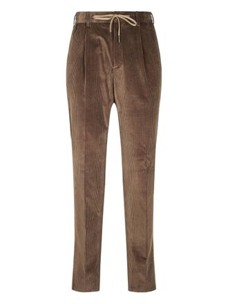 Tagliatore corduroy trousers - Brown