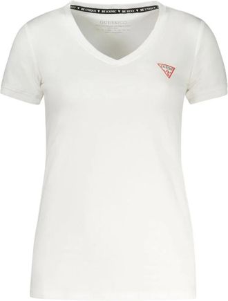 Guess Witte Katoenen Tops & T-Shirt - Dames - T-shirts - Wit - S - Katoen - Tops