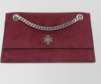 Tory Burch kira suede clutch bag