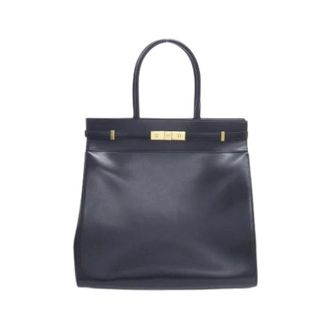 Saint Laurent Pre-owned Manhattan N/S Calf Tote Bag - Pre-owned - Mujer - Negro - ONE SIZE