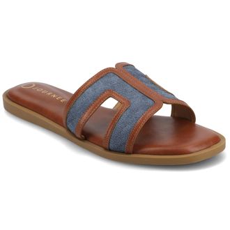 Journee Collection Women & apos;s Primah Medium and Wide Width Flat Sandals