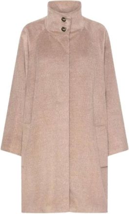 Marella Cappotto Monopetto - - Coats - Donna - Beige - S