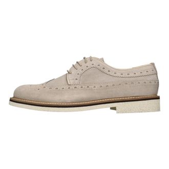 Marechiaro 1962 Platte schoenen Beige - Heren - Veterschoenen - Beige - 41 EU - Su&egrave;de - Schoenen