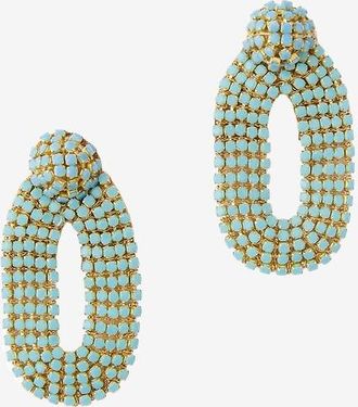 Deepa Gurnani Ohrringe aus Strass Bianca S