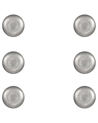 10 Strawberry Street Set of 6 Moab Stainless Steel Coupe Dinnerware: 5in Round Plate