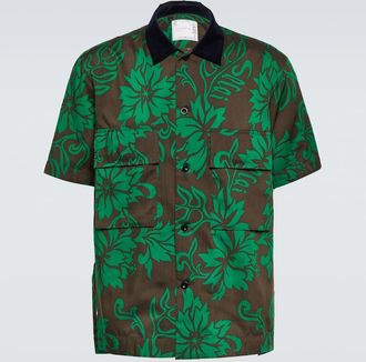sacai Floral bowling shirt