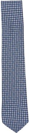Ferragamo Zijden stropdas met schildpadprint - Heren - Stropdassen - Blauw - ONE Size - Accessoires