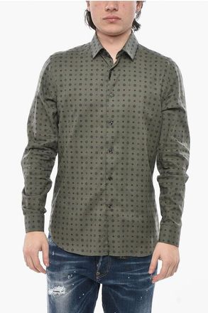 Corneliani CC COLLECTION Patterned Cotton Shirt size 40