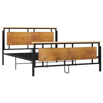 vidaXL Estructura De Cama Sin Colch&oacute;n Metal 160x200 Cm Vidaxl