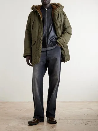 Ralph Lauren Plush-Trimmed Padded Shell Hooded Parka