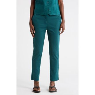 Eileen Fisher High Waist Ponte Ankle Pants in Aegean at Nordstrom Rack, Size Xx-Small