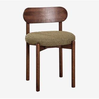 Sklum Sklum - Pack De 4 Sillas De Comedor En Madera De Roble Tapizadas Bianca