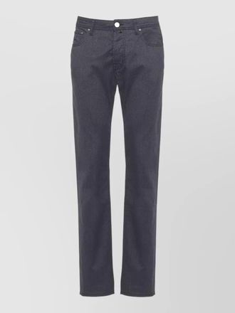 Jacob Cohen mens cotton straight leg five pocket trousers