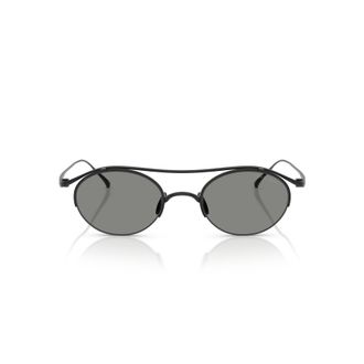 Giorgio Armani 0ar6172t Titanium Frame Sunglasses with Oval Lenses