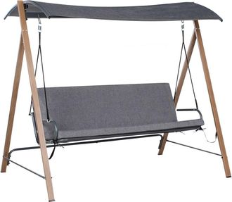 Beliani Columpio Metal Gris