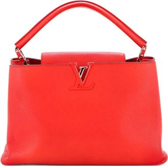 Louis Vuitton Capucines Bag Leather MM satchel - Rood