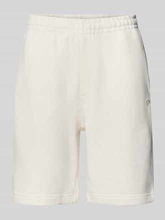 Lacoste Relaxed Fit Sweatshorts aus reiner Baumwolle in Offwhite, Gr&ouml;&szlig;e XXXL