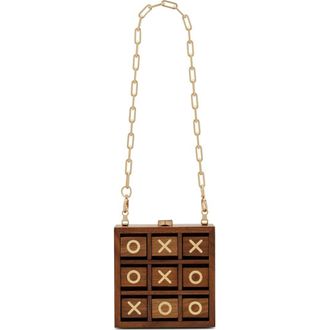 Cult Gaia Tic Tac Toe Box Bag in Walnut at Nordstrom