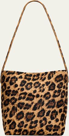 Mansur Gavriel Everyday Cabas Small Leopard-Print Animal Hair Shoulder Bag