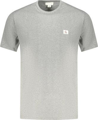 Calvin Klein T-shirt met korte mouwen - Heren - T-shirts - Grijs - S - Tops