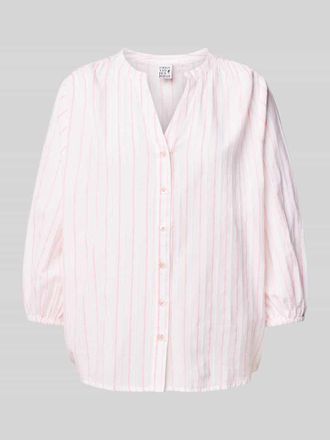 Emily van den Bergh Regular Fit Hemdbluse mit 3/4-Arm in Rose, Gr&ouml;&szlig;e 44