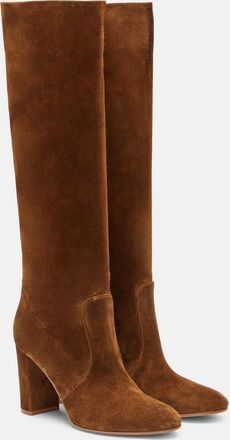 Gianvito Rossi Stivali Glen 85 in suede