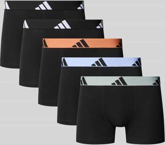 adidas Trunks aus Baumwoll-Mix im 5er-Pack in Black, Gr&ouml;&szlig;e XXL
