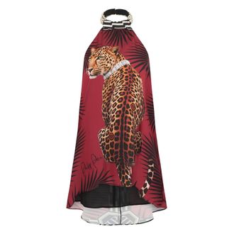 Philipp Plein Kleedjes, Dames, Rood, XS, Korte Jurk