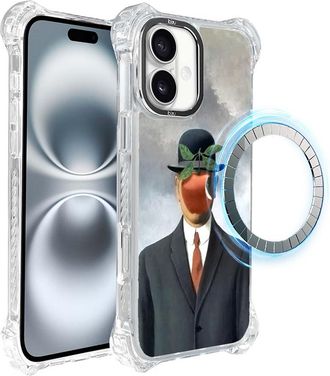 OEM Funda Ibizu Dropguard Ultra Para Iphone 16 Plus Con Magsafe, Ren&eacute; Magritte, Hijo Del Hombre