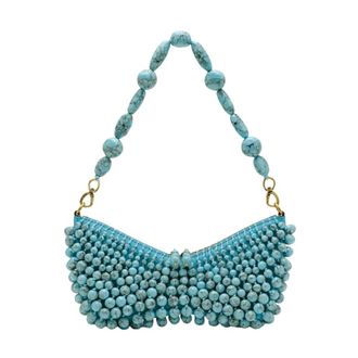 Cult Gaia Shoulder Bags, female, Blue, Size: ONE SIZE Convertible Clutch