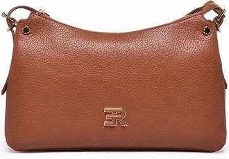 Ermanno Scervino Unity Shoulder Bag In Textured Cognac Polyurethane