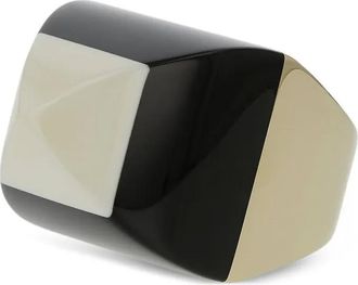 Mark Davis Anello Kendall in oro giallo 18 carati con bachelite