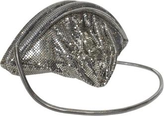 Paco Rabanne Clutches - Half Moon Silver Pixel Clutch - für Damen