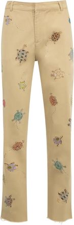 Libertine - Libertine Pantaloni Turtle Time con ricamo - Toni neutri