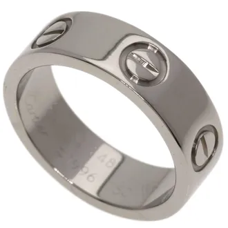 Cartier Love White Gold (18K) Band Ring (Pre-Owned)