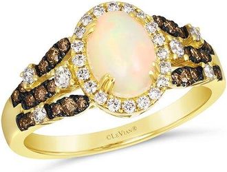 Le Vian Mosaic Collection 14K 1.12 Ct. Tw. Diamond & Opal Cocktail Ring