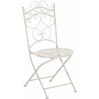 Clp Silla De Jard&iacute;n Plegable Indra Crema Antiguo
