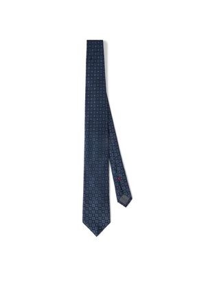 Brunello Cucinelli Silk tie with pattern in Blue at Nordstrom