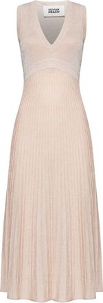 Silvian Heach Lange Gestreepte Jurk - Dames - Kleedjes - Roze - S - Kleedjes