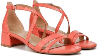 Naturalizer June I9937L2800 Sandal Women Apricot Blush Ankle Strap RHS4008