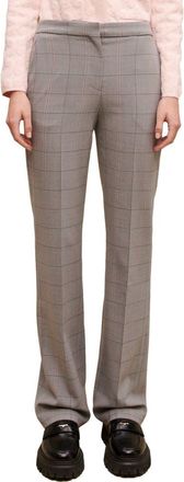 Maje Parreau Wool Blend Straight Leg Trousers in Grey at Nordstrom Rack, Size 10 Us / 42 Eu