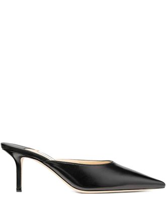 Jimmy Choo London Mules in pelle 65mm - Nero