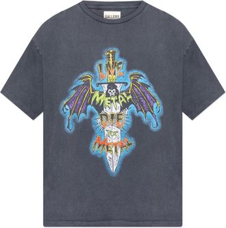 Gallery Dept. T-shirt met print - Heren - T-shirts - Grijs - XL - Katoen - Tops
