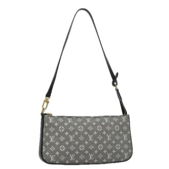 Louis Vuitton Pre-owned Canvas pouches - Dames - Pre-owned - Grijs - Maat: ONE Size Leer