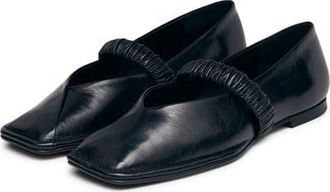 Alohas Lautan Square Toe Mary Jane Flat in Black at Nordstrom, Size 11-11.5Us