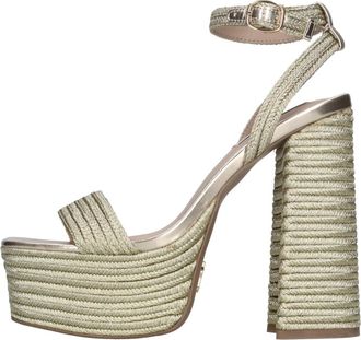 Steve Madden Layeredoro - Dames - Sandalen met hakken - Groen - 41 EU - Schoenen