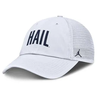 Jordan Brand Mens Jordan Brand White Michigan Wolverines Club Campus Trucker Adjustable Hat at Nordstrom, Size Medium/large